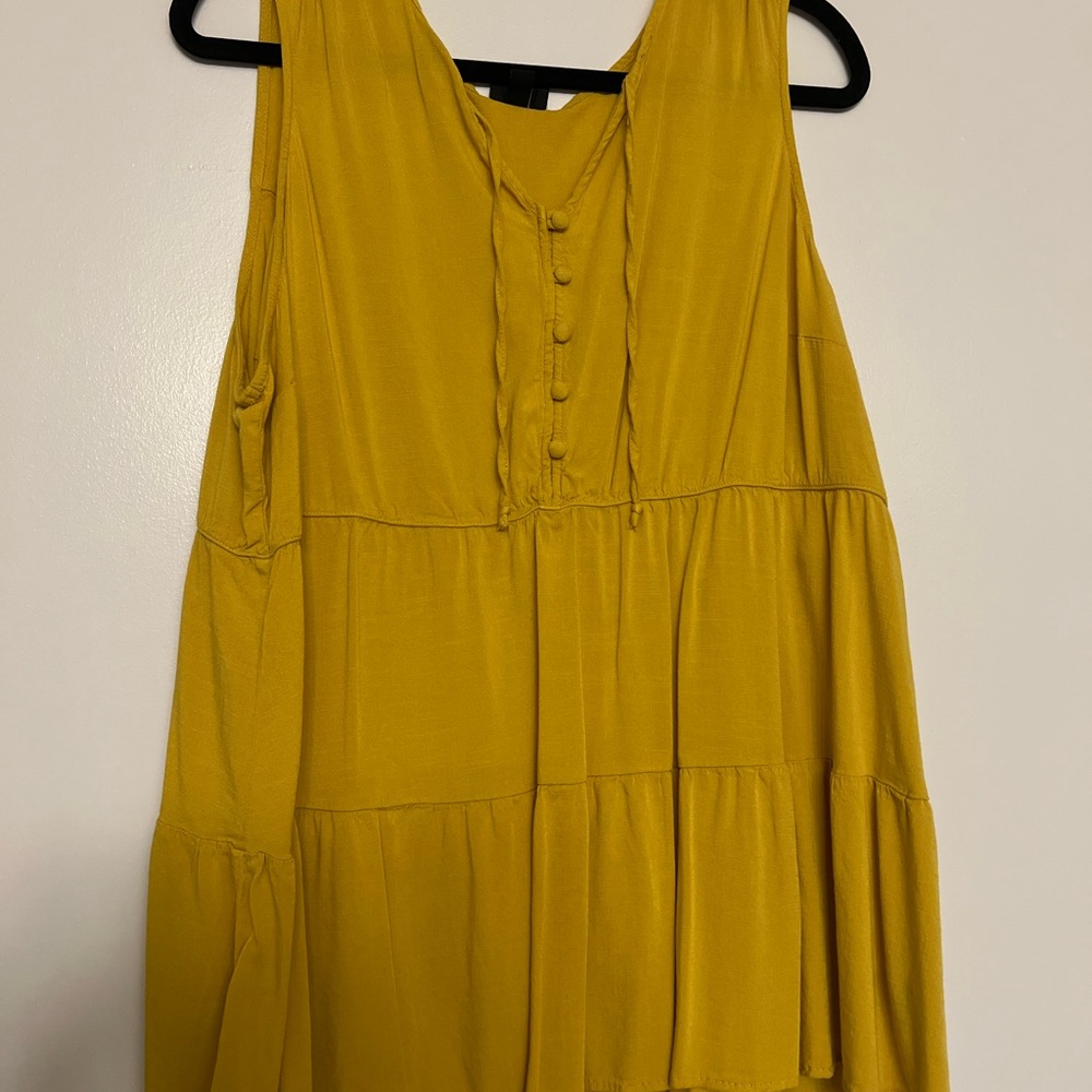 Torrid Mustard Yellow Blouse